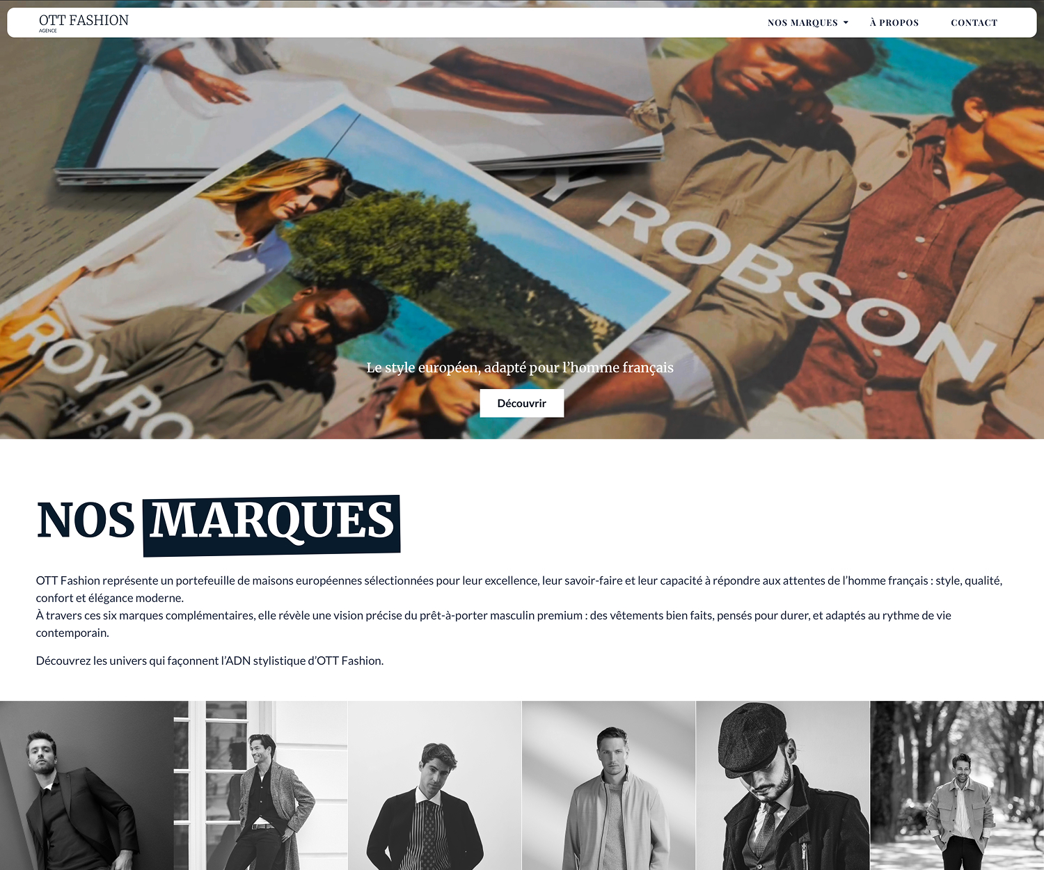 OTT Fashion — Site vitrine mode